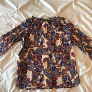 The Limited Paisley Blouse